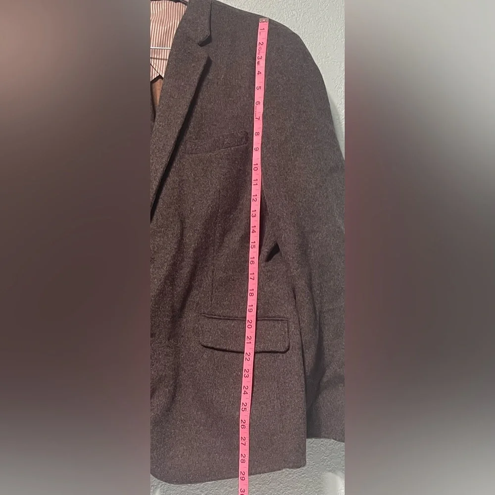 Banana Republic 2-Button Wool Gray Blazer Sport Jacket Size 46 R Mens - Picture 5 of 9